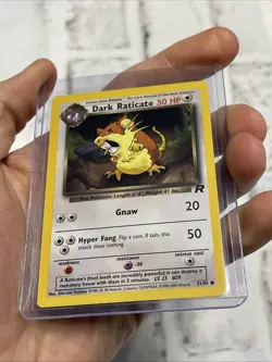 Dark Raticate 51/82 Common Unlimited Edition English Pokemon Team Rocket NM Vtg - Image 2