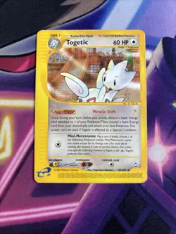Togetic Non Holo Rare 39/147 Pokemon Aquapolis HP - Image 1