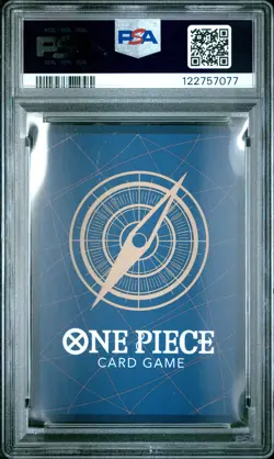 2025 ONE PIECE OP11-A FIST OF DIVINE SPEED TREASURE RARE #015 LUCKY ROUX PSA 10 - Image 2