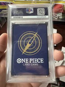 2025 ONE PIECE OP11-A FIST OF DIVINE SPEED TREASURE RARE #015 LUCKY ROUX PSA 10 - Image 2