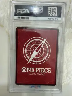 2025 ONE PIECE OP11-A FIST OF DIVINE SPEED TREASURE RARE #015 LUCKY ROUX PSA 10 - Image 2