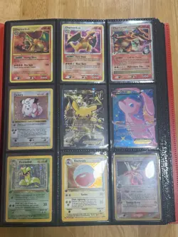 pokemon binder lot Of 150 Cards! Vintage/E-Reader/LV.X/Mega/EX/Delta (DMG-LP) - Image 1