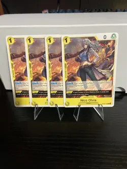 4X(PLAYSET) Nico Olvia OP09-106 Emperors in the New World One Piece TCG - Image 1