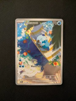 Oshawott Illustration Rare Pokemon White Flare Card 105/086 English - NM+ - Image 1