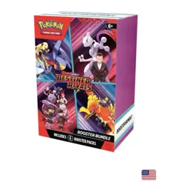 Pokemon TCG Scarlet Violet Destined Rivals Booster Bundle (6 Packs) Sealed - Image 1