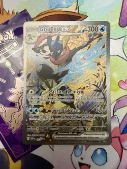 Pokemon TCG Scarlet & Violet Greninja EX SVP132 Black Star Promo Full Art NM - Image 1