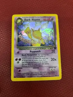 DARK HYPNO 9/82 HOLO RARE TEAM ROCKET POKEMON MP - Image 1