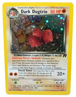 Dark Dugtrio 6/82 Holo Rare Unlmited Team Rocket 2000 - Pokemon Card TCG (NM) - Image 1