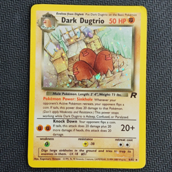 Dark Dugtrio 6/82 Team Rocket Holo Rare Pokemon Card TCG Kagemaru Kimeno HP - Image 1