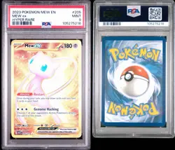 2023 POKEMON MEW EN-151 HYPER RARE #205 MEW EX PSA 9 - Image 3