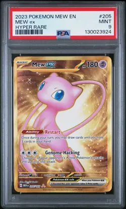 2023 POKEMON MEW EN-151 HYPER RARE #205 MEW EX PSA 9 - Image 1