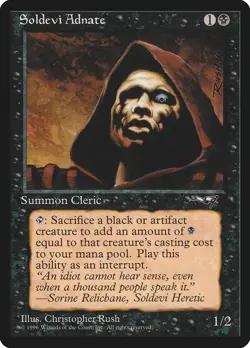 Soldevi Adnate (B) Alliances NM Black Common MAGIC THE GATHERING CARD ABUGames - Image 1