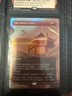 Foil - Fire Nation Turret (Borderless) - 64 - NM - EN - Image 1