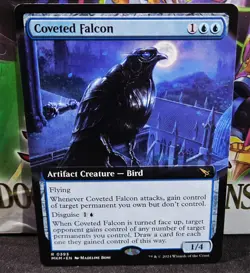 magic the gathering - Coveted Falcon - Artifact Creature - Bird - Rare - Blue - Image 1