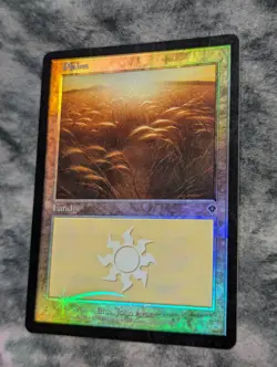 Basic Land Plains Magic The Gathering MTG Foil 331/350 Invasion 2000 - Image 2