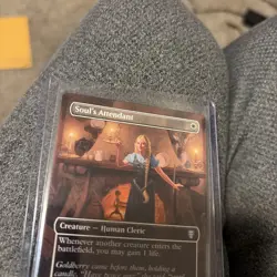 PLAYSET Of 4 Soul's Attendant (Borderless) MTG LOTR - Image 5