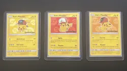 Pokemon TCG - Ash’s Pikachu Promo Bundle 2017 x3 | SM109 - SM110 - SM111 | LP - Image 1