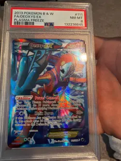 Pokemon PSA 8 Deoxys EX (Team Plasma) (Full Art) 111/116 Plasma Freeze Holo - Image 1