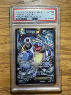 2016 POKEMON XY BLACK STAR PROMO #XY122 FA/BLASTOISE EX PROMO-RED & BLUE COLL. - Image 2