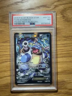 2016 POKEMON XY BLACK STAR PROMO #XY122 FA/BLASTOISE EX PROMO-RED & BLUE COLL. - Image 3