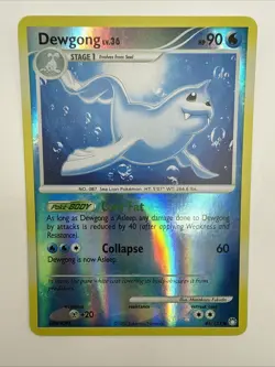 Dewgong 45/123 Mysterious Treasures Reverse Holo Uncommon Pokemon Card - Image 3