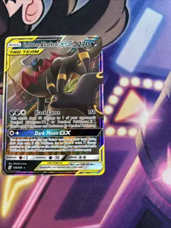 Umbreon & Darkrai GX - 125/236 - Pokemon Unified Minds Sun Moon Rare Card NM - Image 3