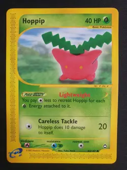 Hoppip 83/147 - Aquapolis Set - Pokemon Ereader Card - Near Mint Condition - Image 1