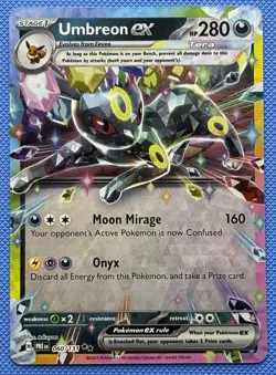 Pokemon Umbreon ex 060/131 Sv: Prismatic Evolutions Double Rare Holo EX Card - Image 1