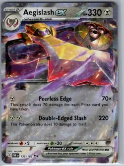 Aegislash ex 135/182 SV04: Paradox Rift - Pokemon Card - NM - Image 1