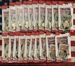Lot of 20 - Pokemon TCG Destined Rivals Checklane Blister Pack Eevee & Zarude - Image 1