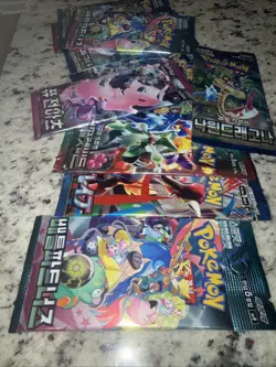 Pokemon Booster Pack Lot 12 Packs Mixed Art Sets Factory Sealed New - Image 2
