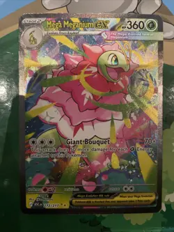 Pokemon Mega Meganium EX SIR 272/217 Ascended Heroes English Mint Condition TCG - Image 1