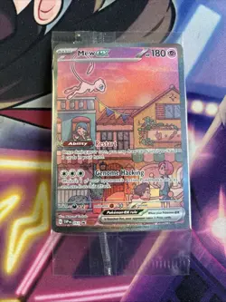 Mew ex SVP 053 Pokemon TCG Scarlet Violet 151 Black Star Promo Full Art SEALED - Image 1