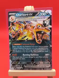 Charizard ex 054/091 Paldean Fates Tera Ultra Rare Holo Pokemon Card * New * - Image 2