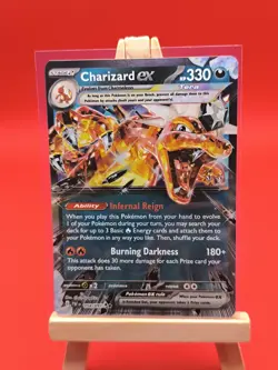 Charizard ex 054/091 Paldean Fates Tera Ultra Rare Holo Pokemon Card * New * - Image 3