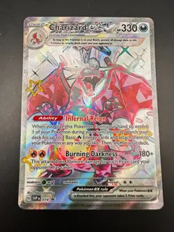 Charizard ex SVP074 Paldean Fates Holo Rare Promo Pokemon Card - Image 1