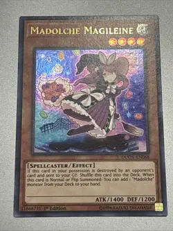 Yu-Gi-Oh! Madolche Magileine DUOV-EN068 Duel Overload 1st Edition Ultra Rare LP - Image 1