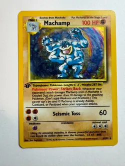 Machamp 8/102 1st Edition Holo Rare - Base Set WotC 1999 Pokemon TCG MP *BTX - Image 1
