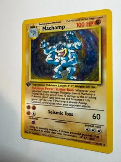 Machamp 8/102 1st Edition Holo Rare - Base Set WotC 1999 Pokemon TCG MP *BTX - Image 2