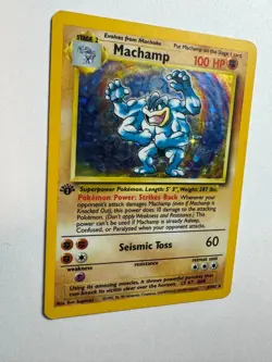 Machamp 8/102 1st Edition Holo Rare - Base Set WotC 1999 Pokemon TCG MP *BTX - Image 3