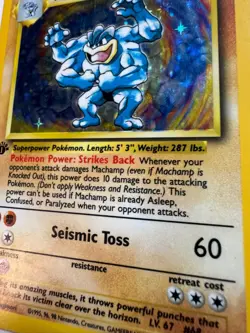 Machamp 8/102 1st Edition Holo Rare - Base Set WotC 1999 Pokemon TCG MP *BTX - Image 5
