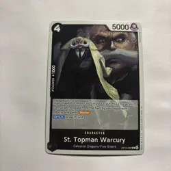 St. Topman Warcury OP13-089 Foil Rare Carrying On His Will One Piece Card Game - Image 1