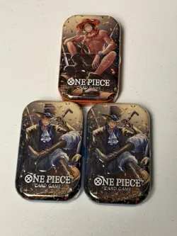 One Piece TCG Tin Pack Set Vol. 2 (TS-02, OP13) New Factory Sealed Set Of 3 - Image 1