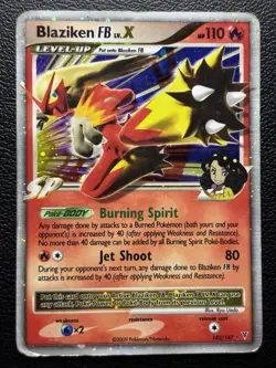 Pokemon TCG Blaziken FB Lv.X 142/147 Supreme Victors Holo HP - Image 1