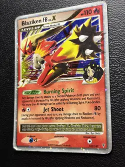 Pokemon TCG Blaziken FB Lv.X 142/147 Supreme Victors Holo HP - Image 3