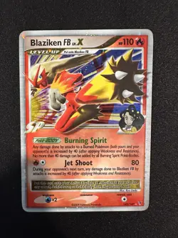 Pokemon Card Blaziken FB LV.X Holo 142/147 Supreme Victors - Image 1