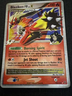 Pokemon Card Blaziken FB LV.X Holo 142/147 Supreme Victors - Image 1