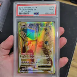 Pokemon XY Evolutions 2016 Dragonite EX Full Art #106 PSA 9 Mint - Image 1