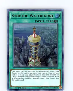 Yu-Gi-Oh TCG Kyoutou Waterfront BLRR-EN089 1st Edition Ultra Rare Card NM - Image 1