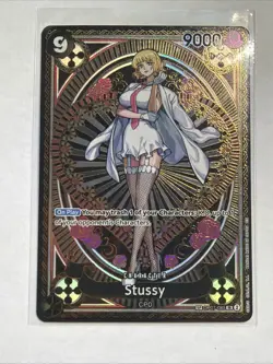 Stussy (SP) OP07-085 SR A Fist Of Divine Speed One Piece Card Game TCG English - Image 1